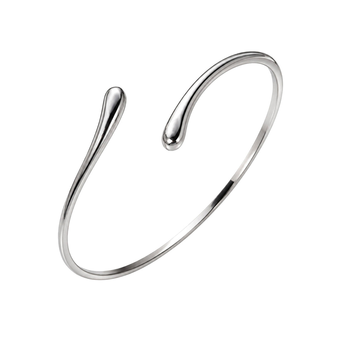 Adjustable steel bicep cuff with a minimalist design (316L steel)