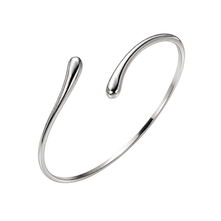 Adjustable steel bicep cuff with a minimalist design (316L steel)