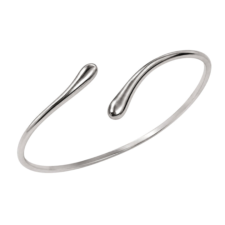Adjustable steel bicep cuff with a minimalist design (316L steel)