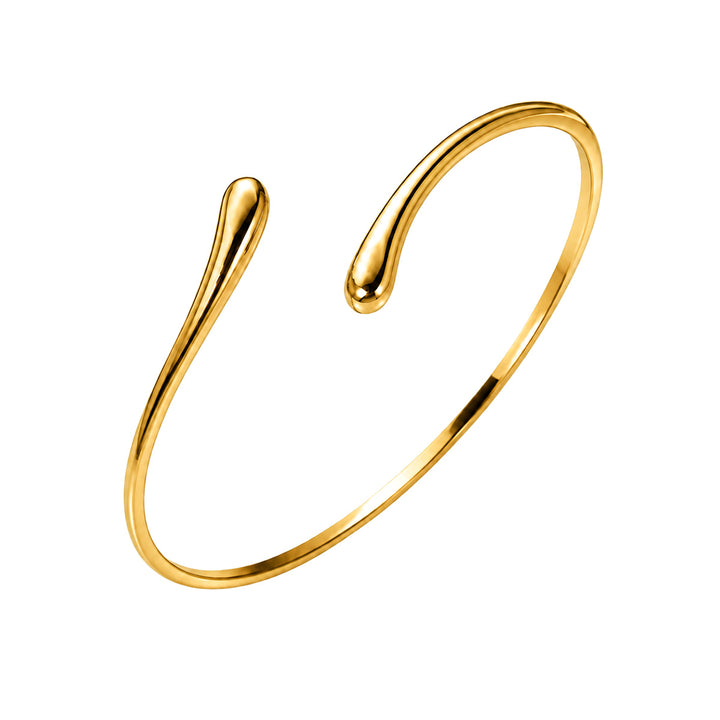 Adjustable steel bicep cuff with a minimalist design (316L steel)