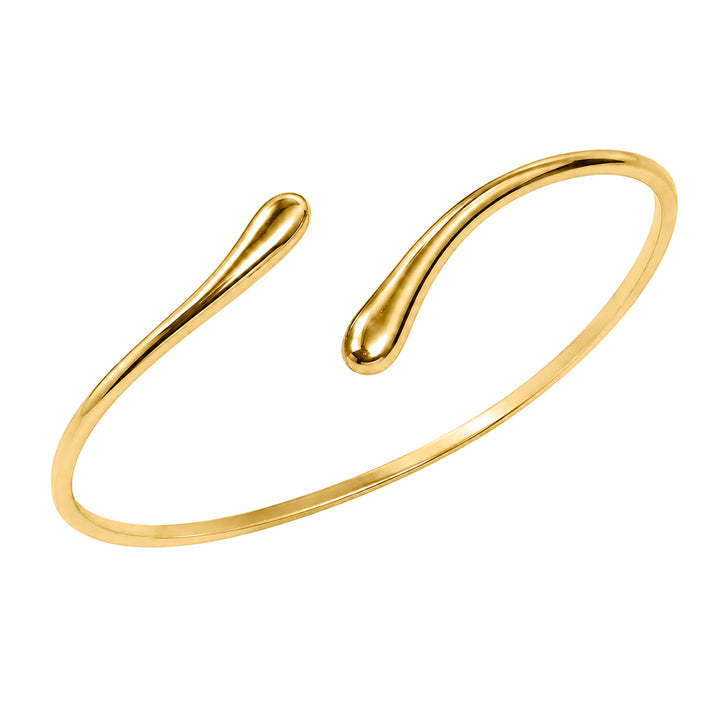 Adjustable steel bicep cuff with a minimalist design (316L steel)