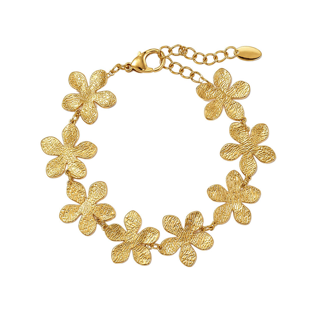 Steel Flower Bracelet (316L Steel)