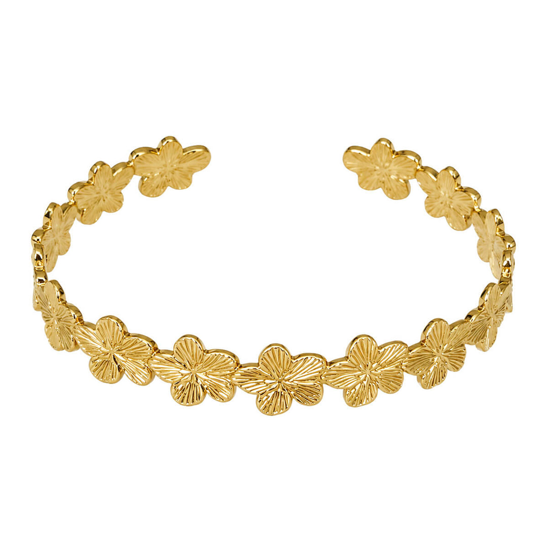 Open Flower Bracelet (316L Stainless Steel)