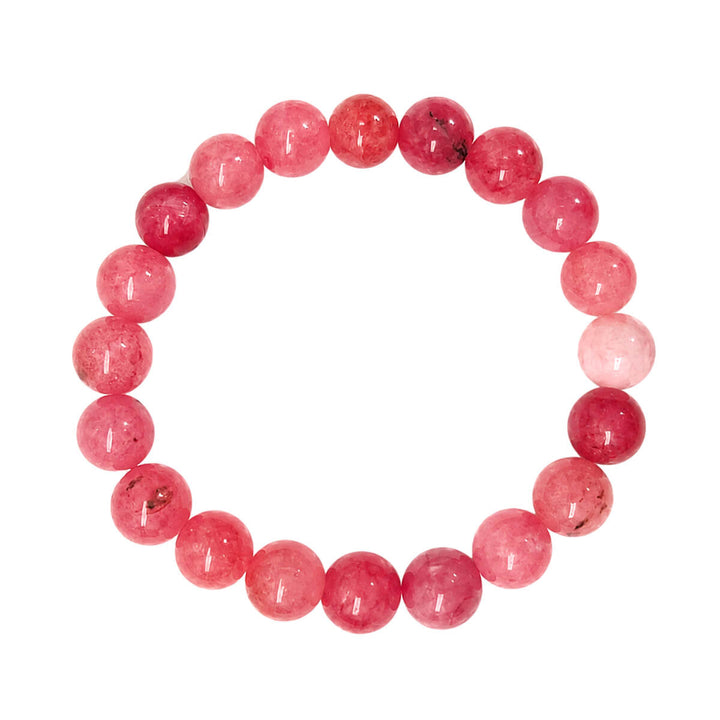 Elastic Stone Bead Bracelet, 10 mm
