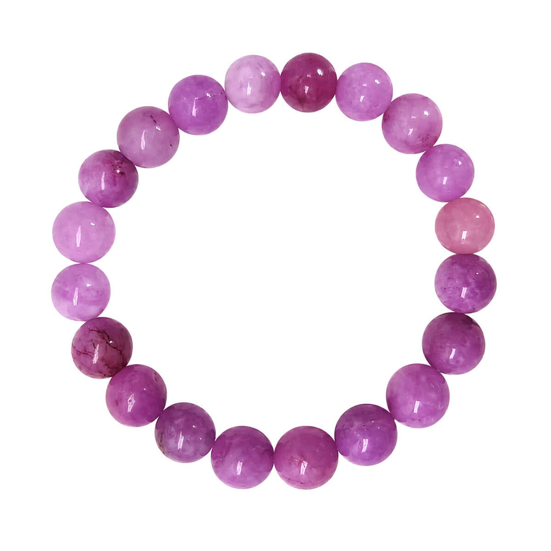 Elastic Stone Bead Bracelet, 10 mm