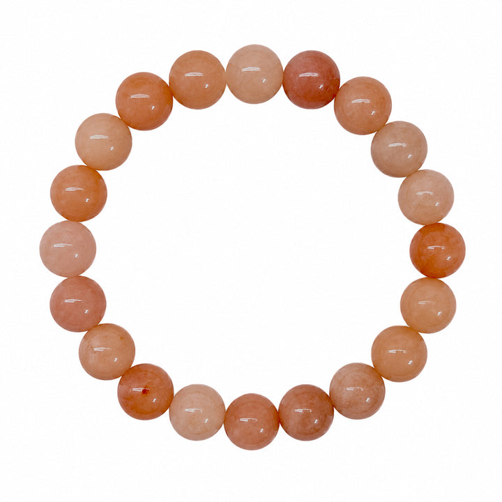 Elastic Stone Bead Bracelet, 10 mm