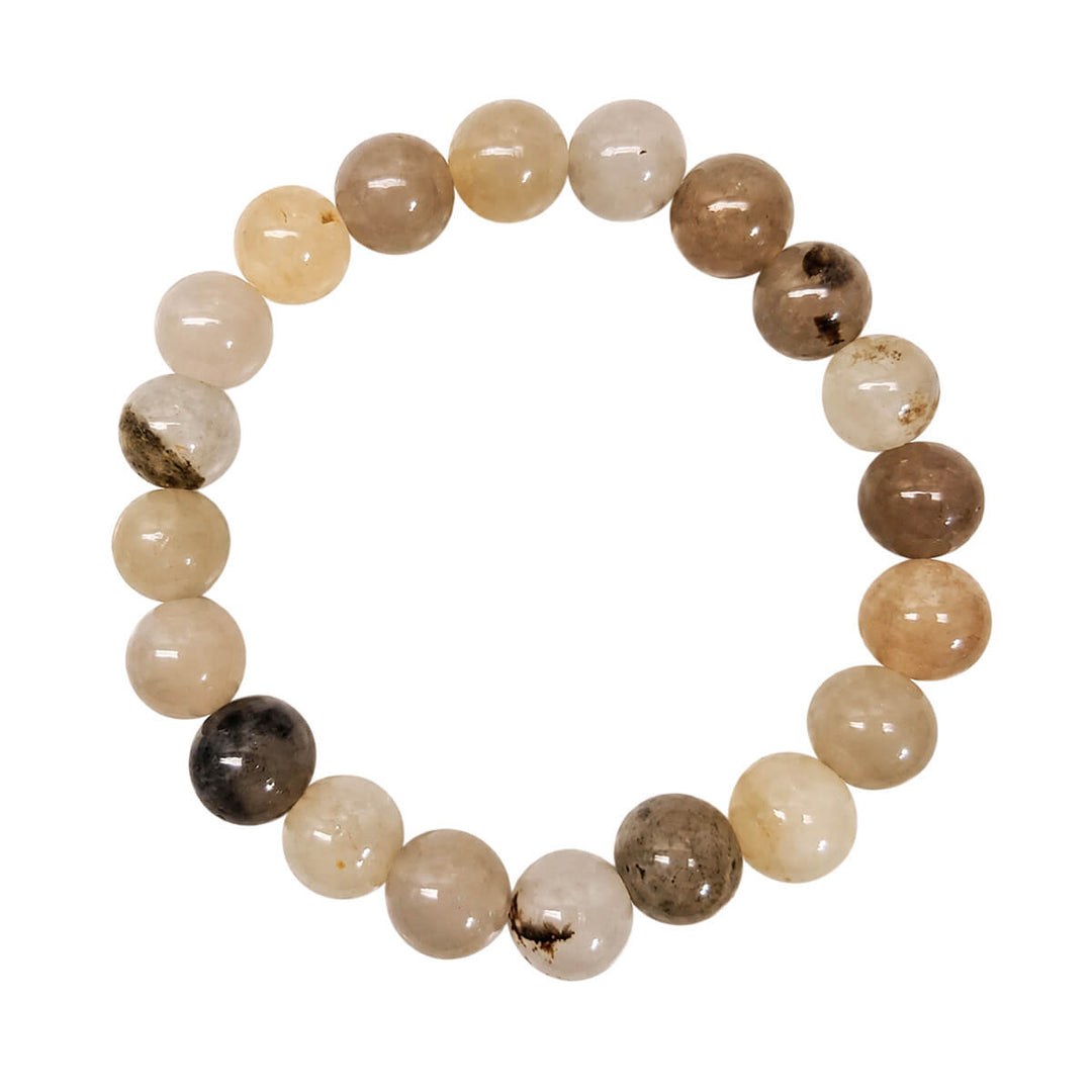 Elastic Stone Bead Bracelet, 10 mm