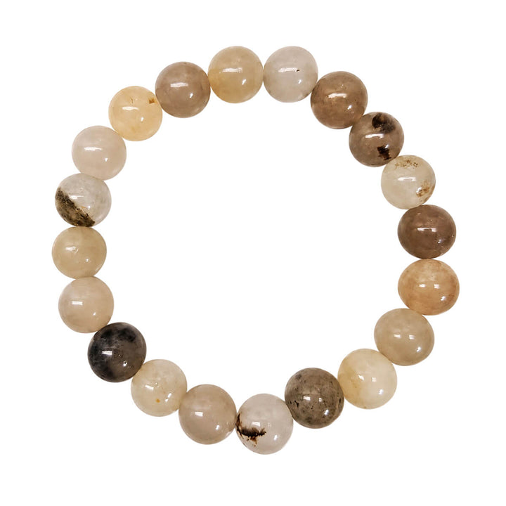 Elastic Stone Bead Bracelet, 10 mm