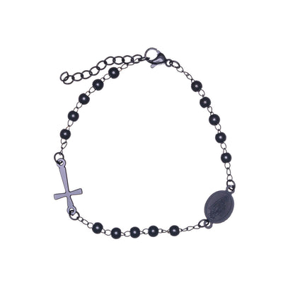 Steel rosary bracelet 4mm
