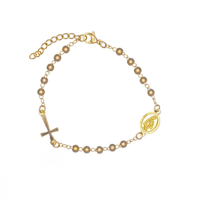 Steel rosary bracelet 4mm
