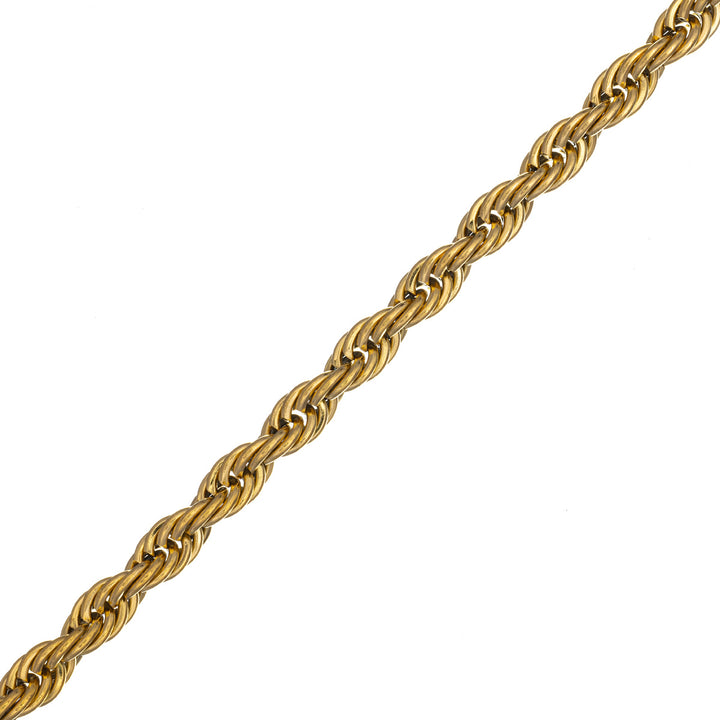 Rope chain bracelet cordell-chain 5mm 22cm (Steel 316L)