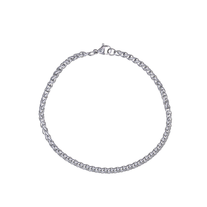 Steel narrow bracelet 3mm 19,5cm (Steel 316L)