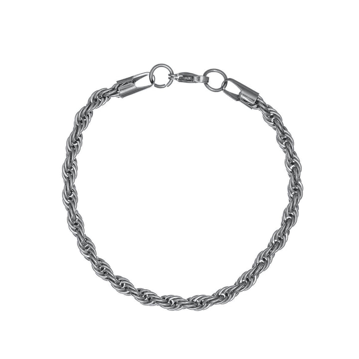 Rope chain bracelet cordell chain 6mm 22cm (Steel 316L)