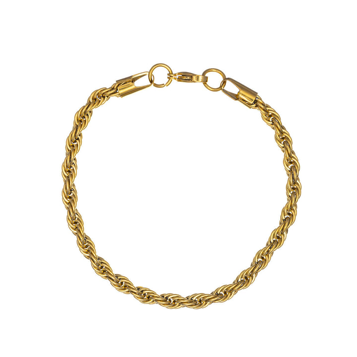 Rope chain bracelet cordell chain 6mm 22cm (Steel 316L)