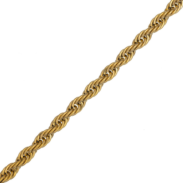 Rope chain bracelet cordell chain 6mm 22cm (Steel 316L)
