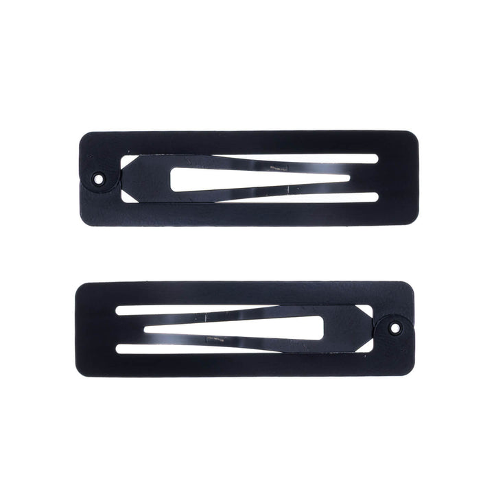Rectangular snap clips clickable hair clip, 2 pcs