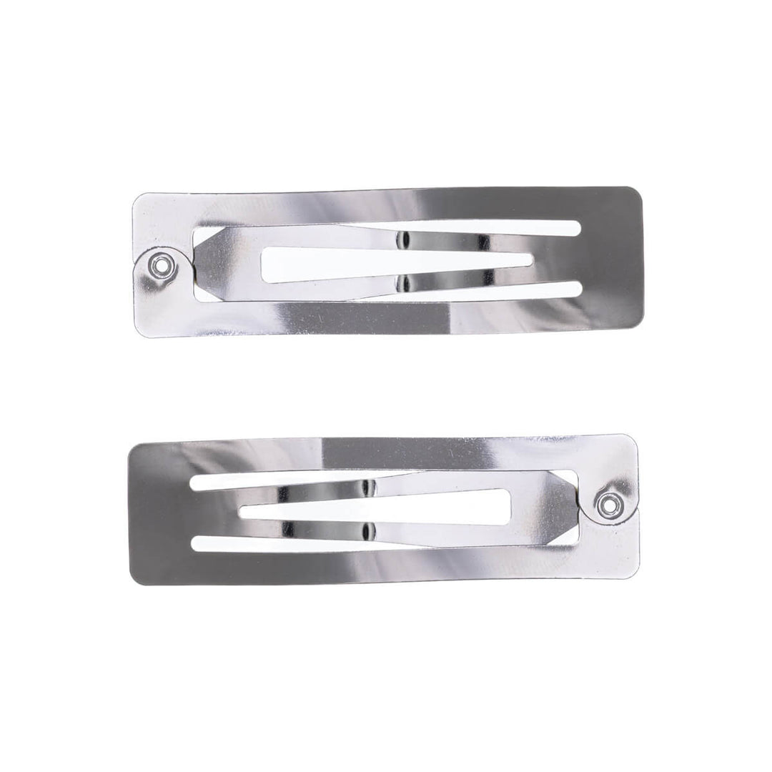 Rectangular snap clips clickable hair clip, 2 pcs