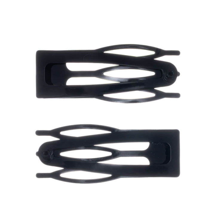 Comb-style snap-on hair clip snap clips, 2-pack