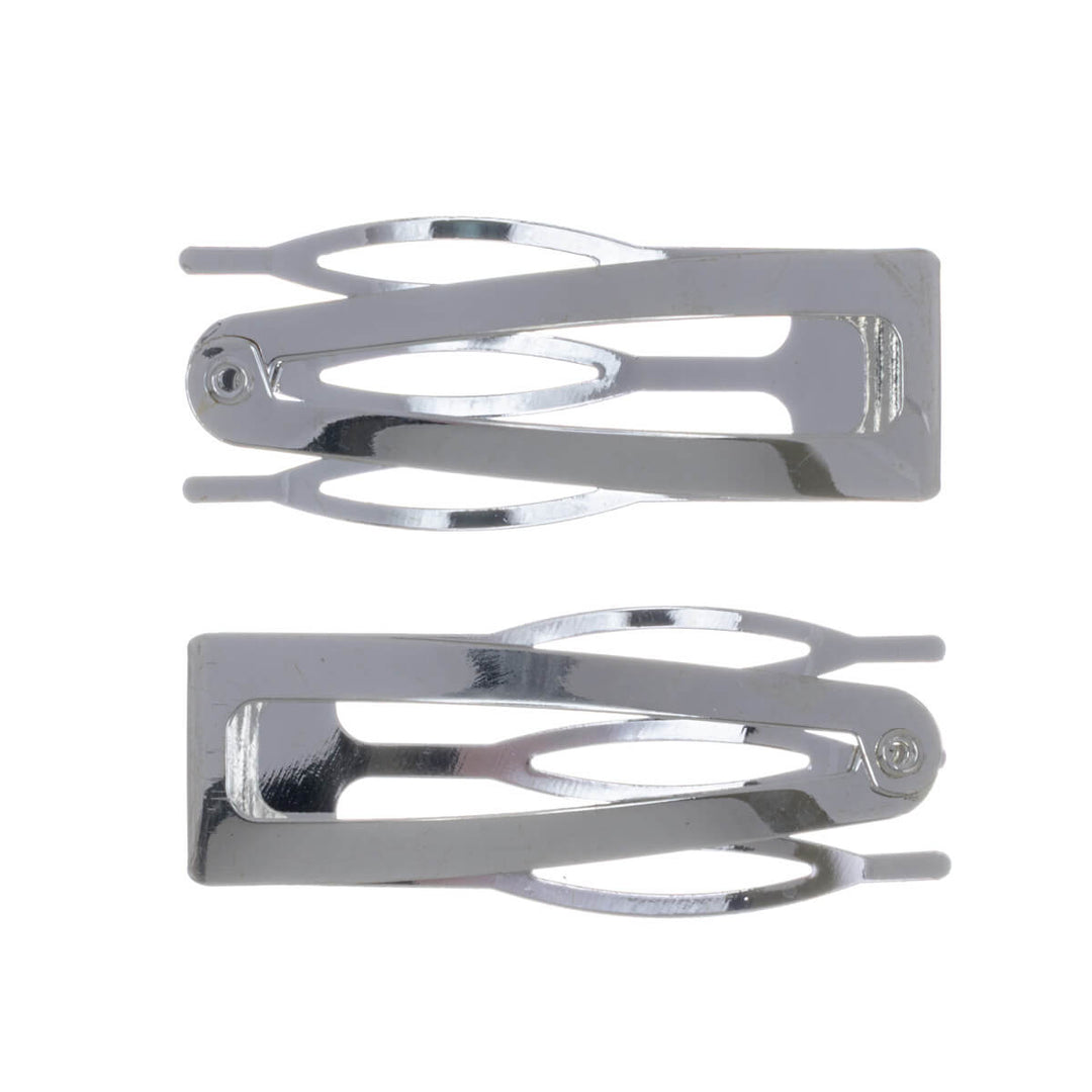 Comb-style snap-on hair clip snap clips, 2-pack