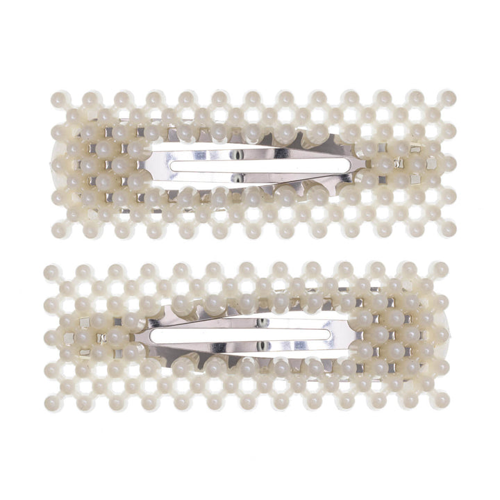 Rectangular bead clik clak 2pcs