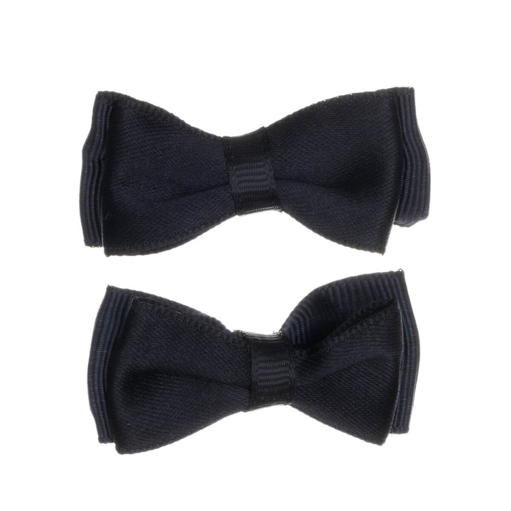 Satin bow hair clip 2pcs