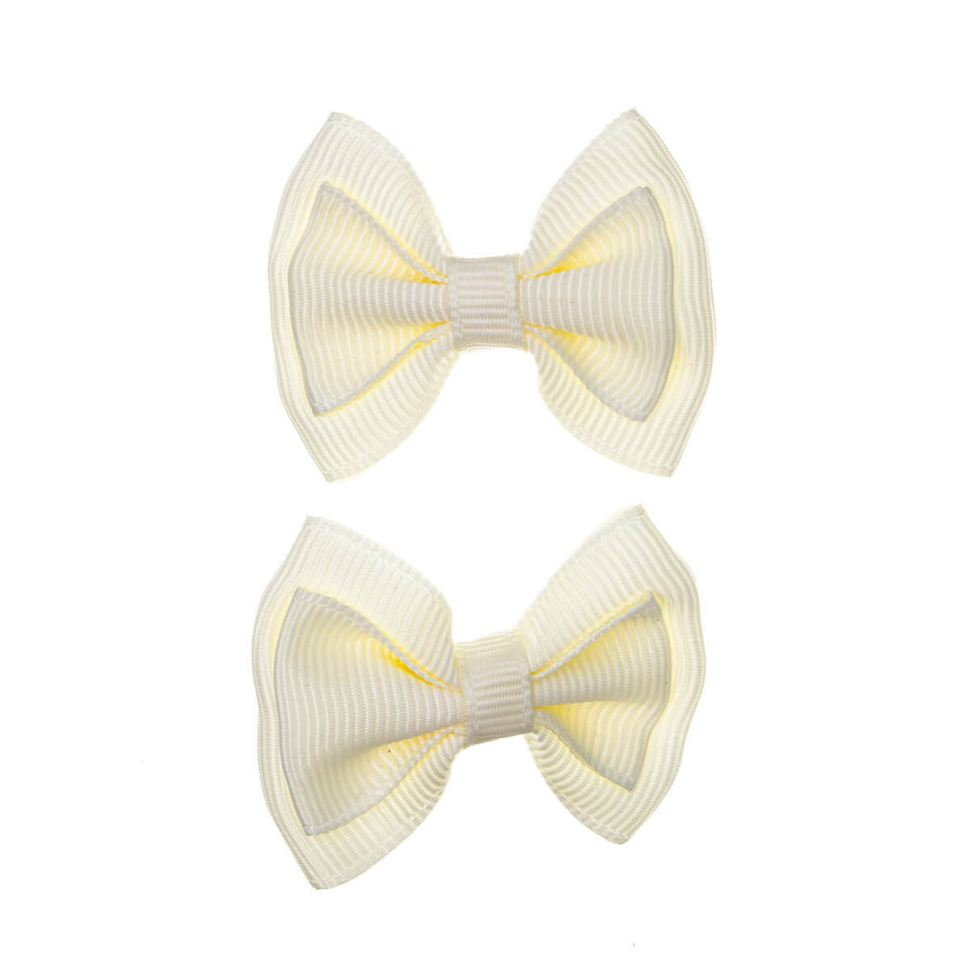 Monochrome bow tie hair clip 2pcs