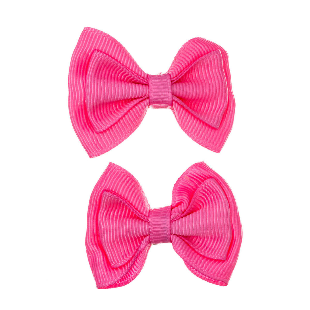 Monochrome bow tie hair clip 2pcs