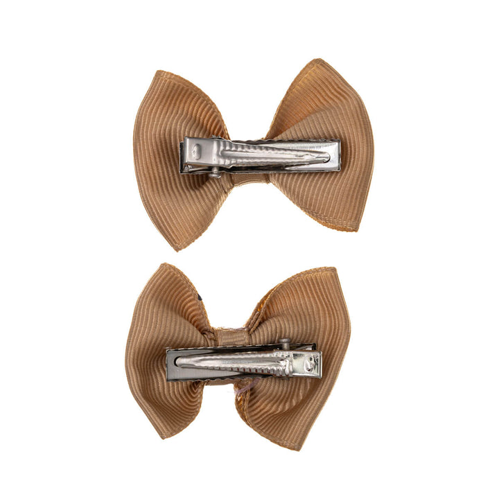 Animal bow tie hair clip 2pcs