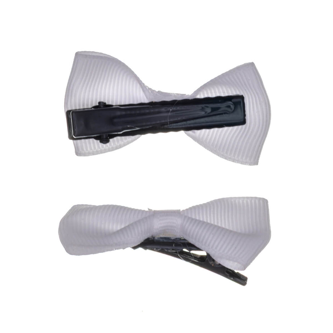 Monochrome bow tie hair clip 2pcs