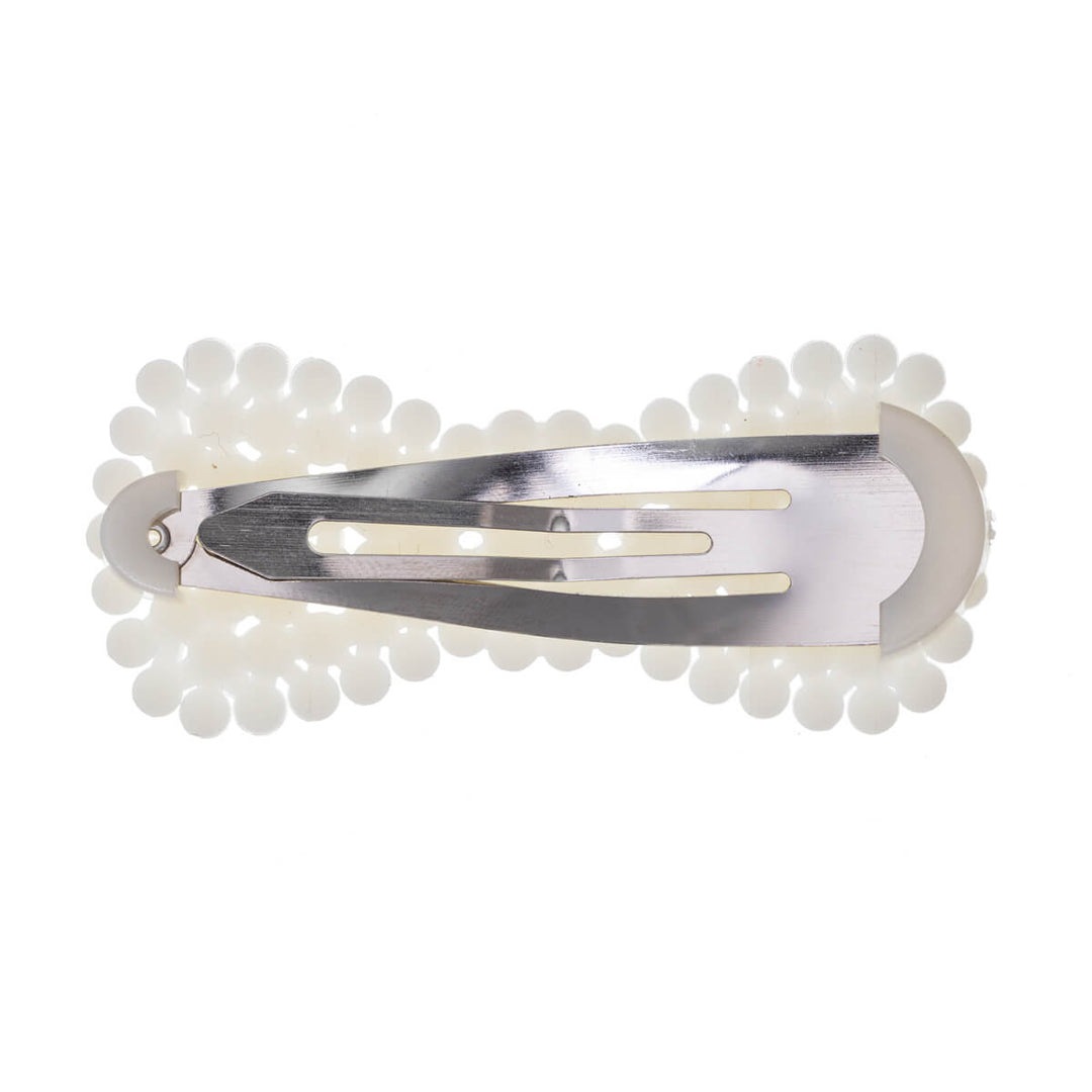 Bow tie pearl snap clips 2 pcs