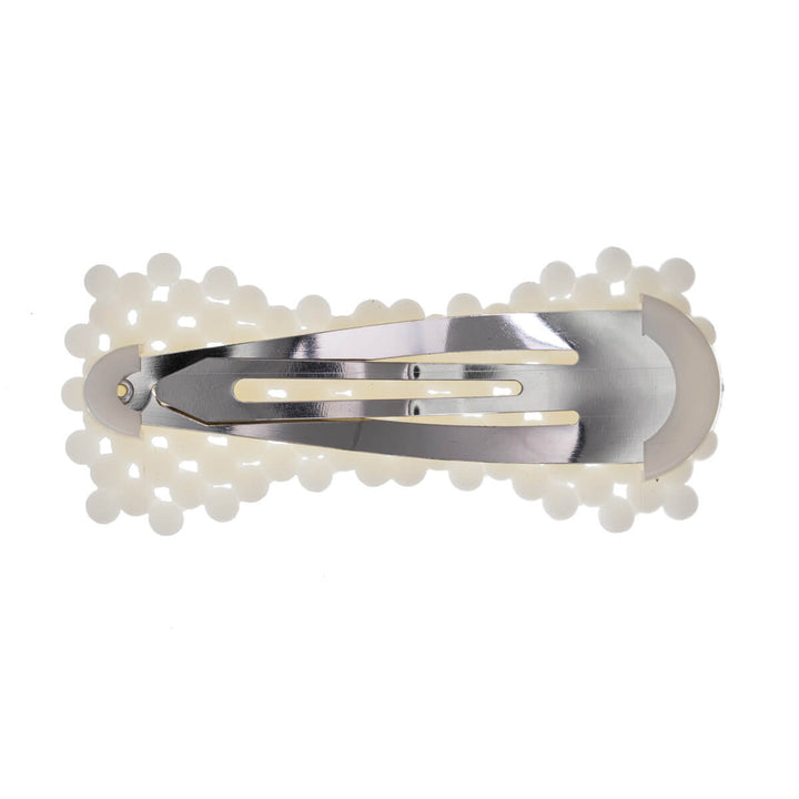 Bow tie pearl snap clips 2 pcs