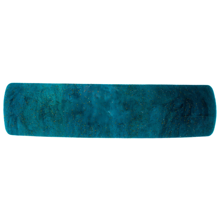 Sparkling curved rectangular hair clip 9cm