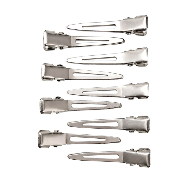 Steel hair clip set (9 pieces)