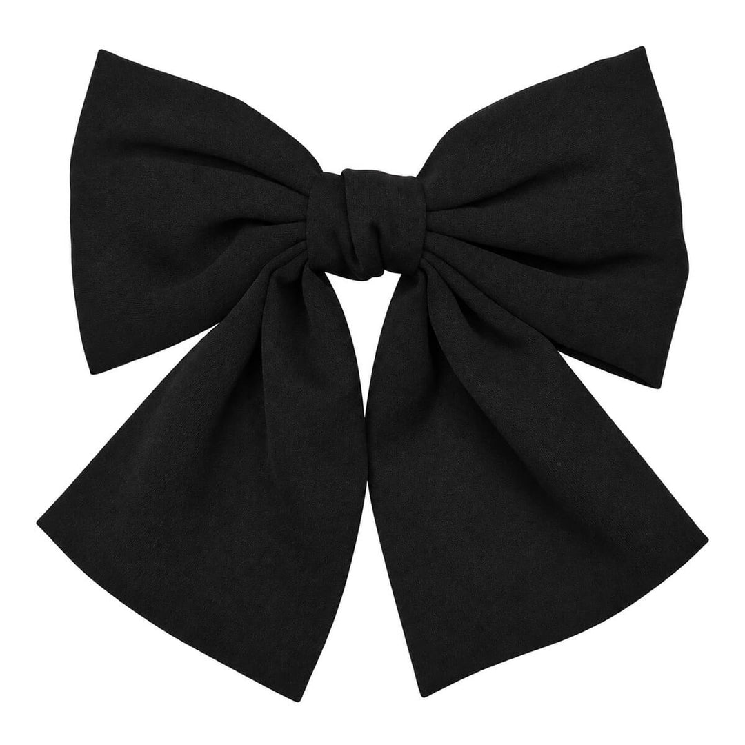 Matte-finish hair bow with a clasp