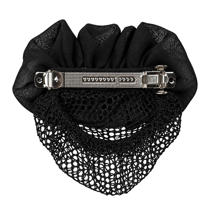 Fabric hair clip with a bun pouch