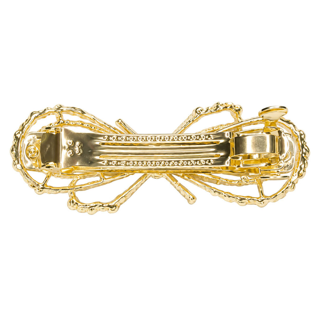 Beaded bow hair clip