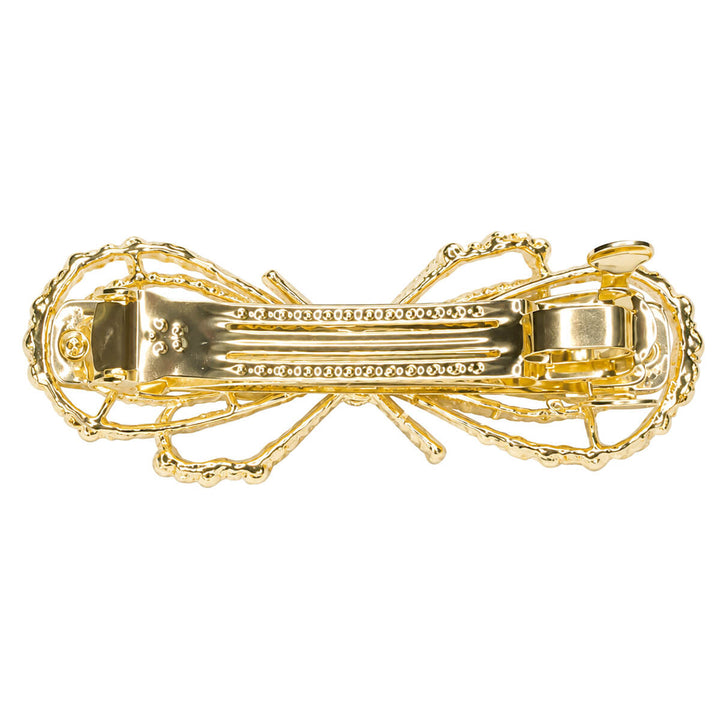 Beaded bow hair clip