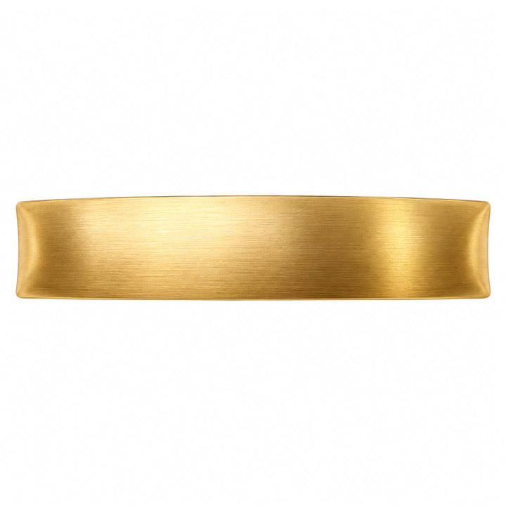 Curved Rectangular Hair Clip - Satin-Finished Surface