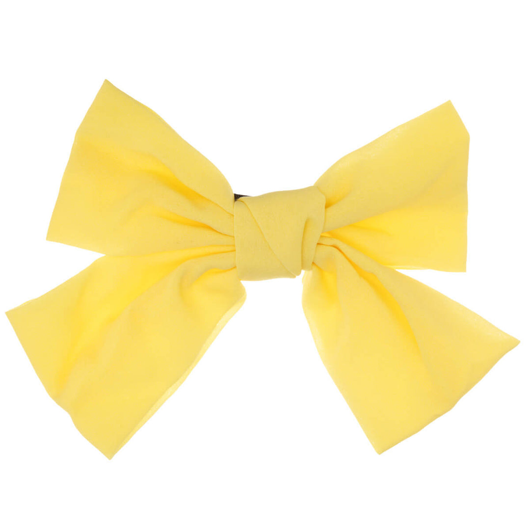 Monochrome hair bow tie hair clip 19cm