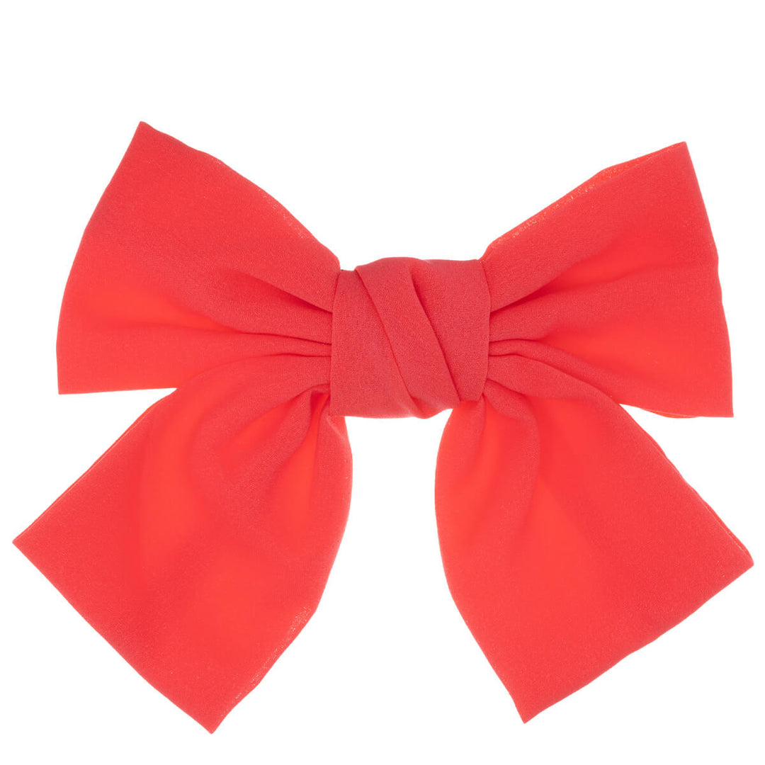 Monochrome hair bow tie hair clip 19cm