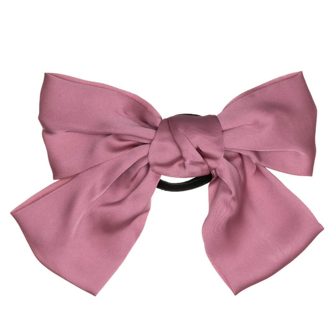 Monochrome satin hair bow tie hair bow 21cm