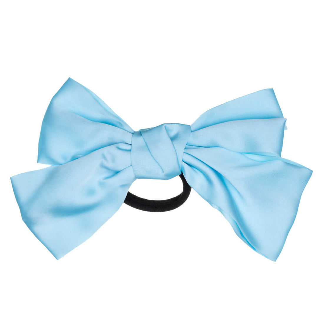 Monochrome satin hair bow tie hair bow 21cm