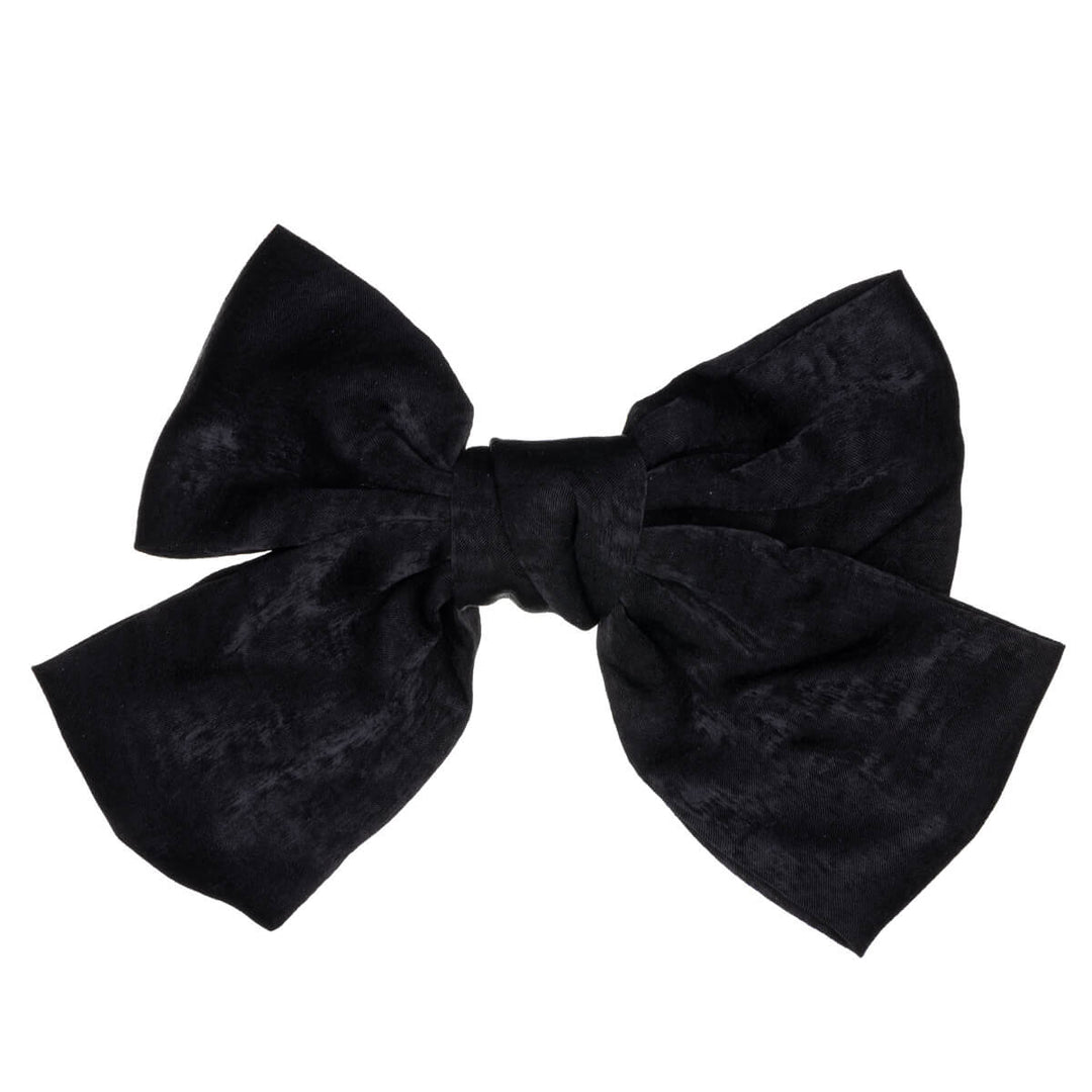 Monochrome hair bow tie hair clip 22cm