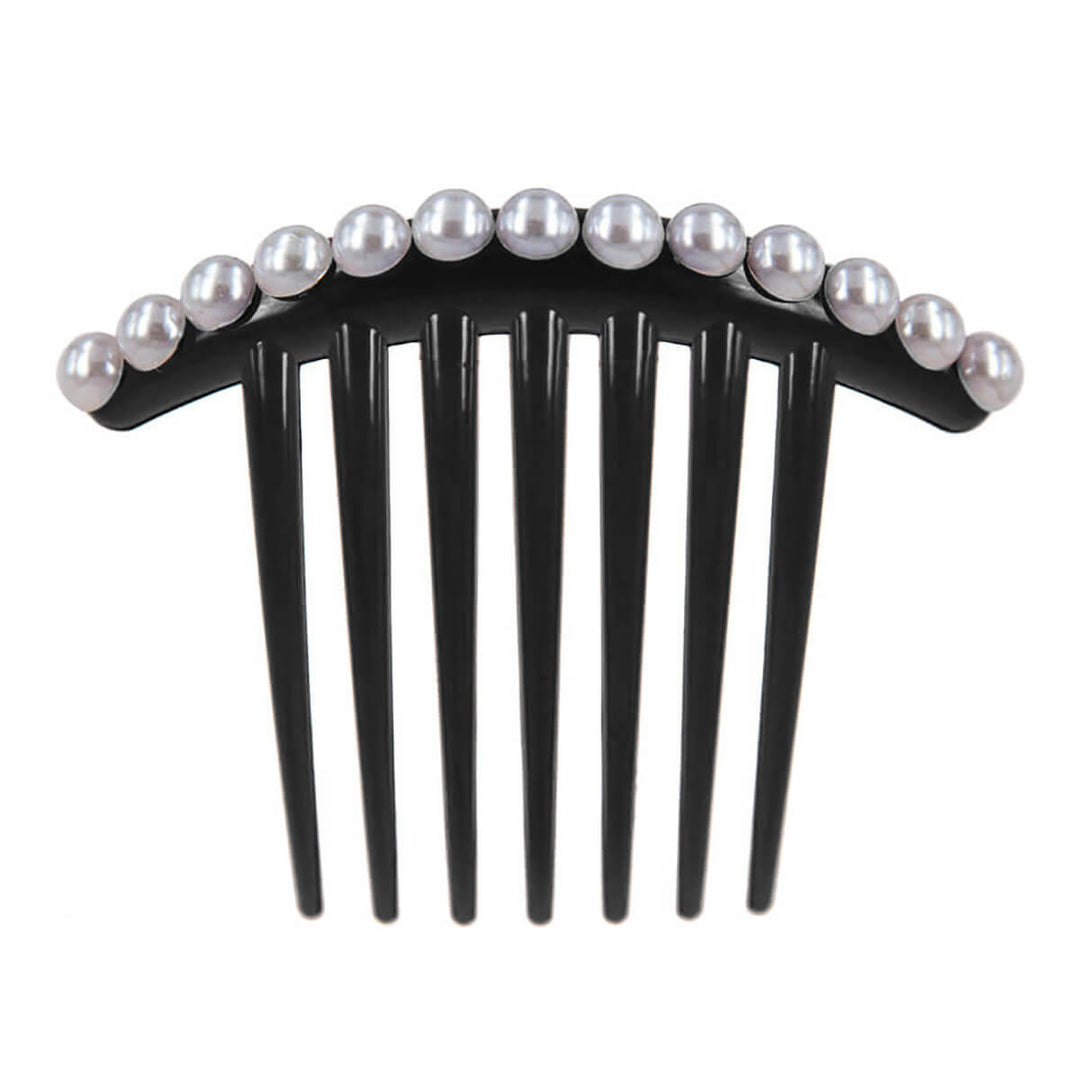 Pearl-decorated hair clip (10.3 cm x 8.5 cm)