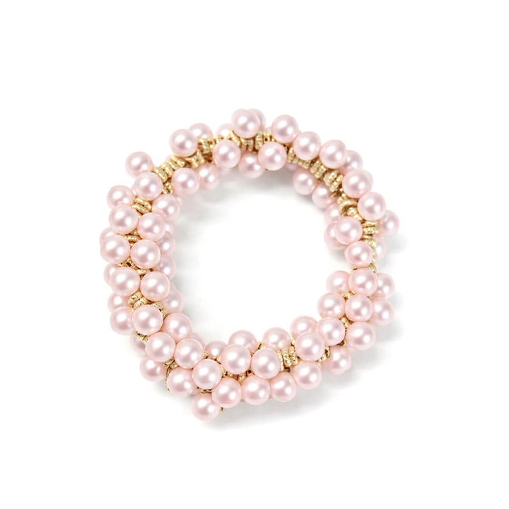 Pearl hair tie – stylish pearl scrunchie, 6.5 cm