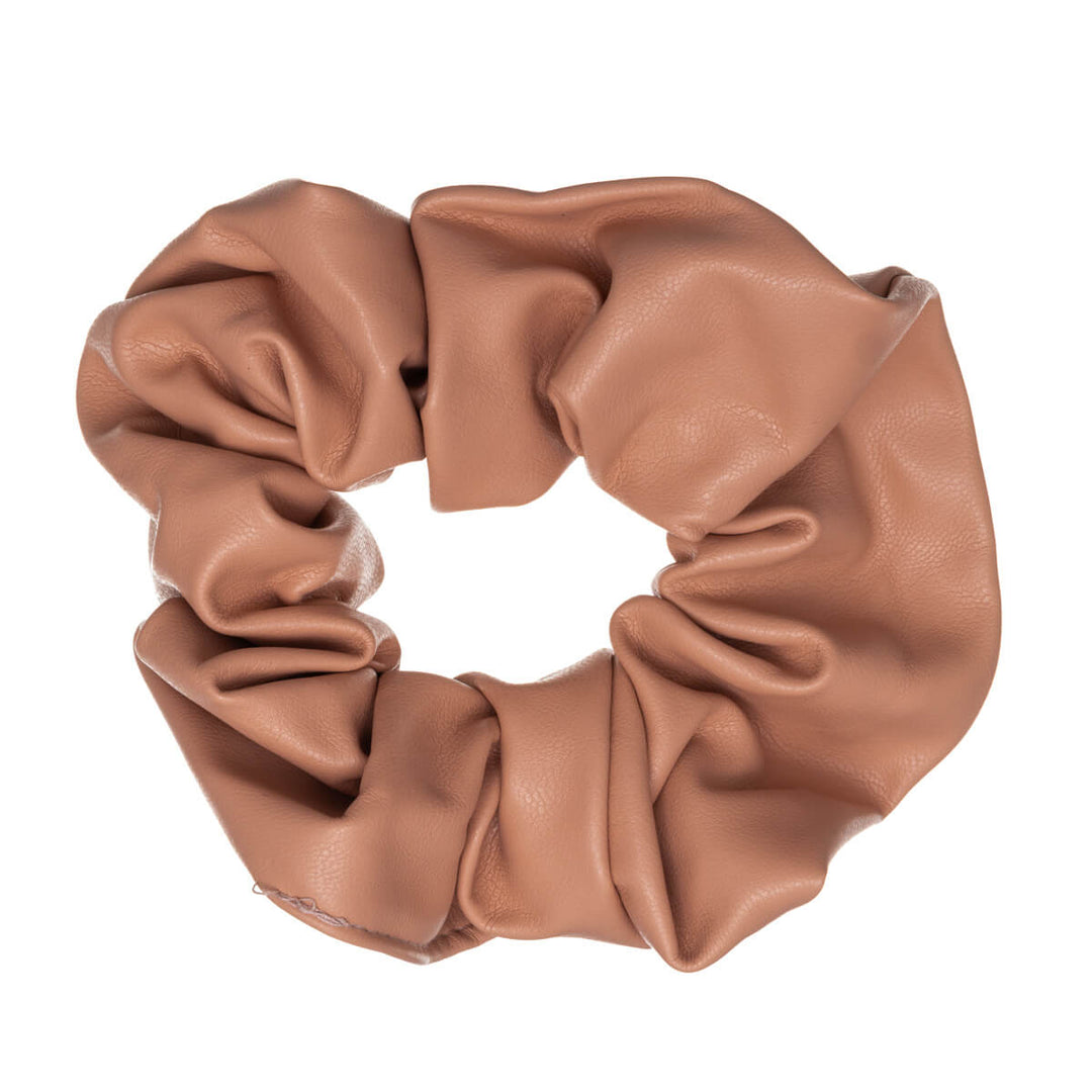 Big artificial leather scrunchie hairpin ø13cm