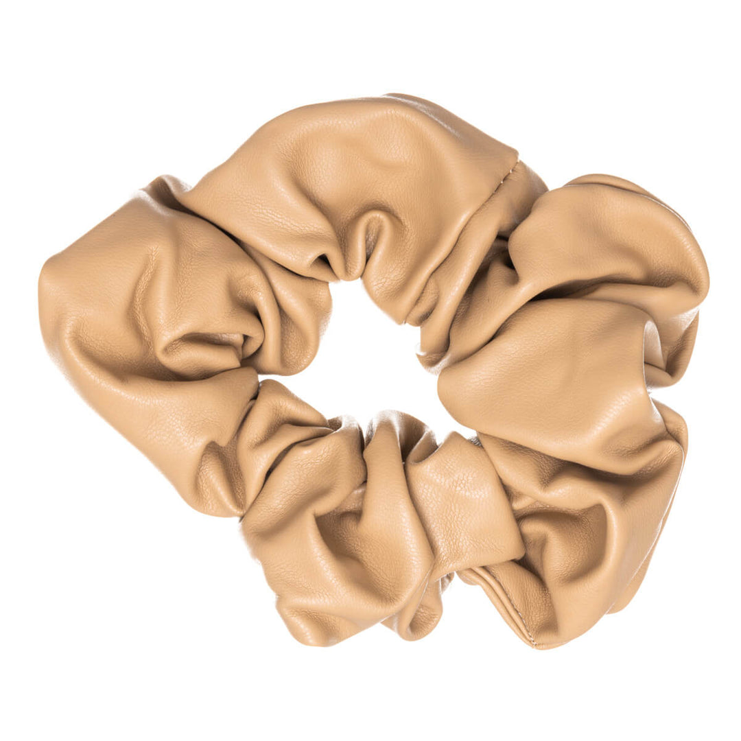 Big artificial leather scrunchie hairpin ø13cm