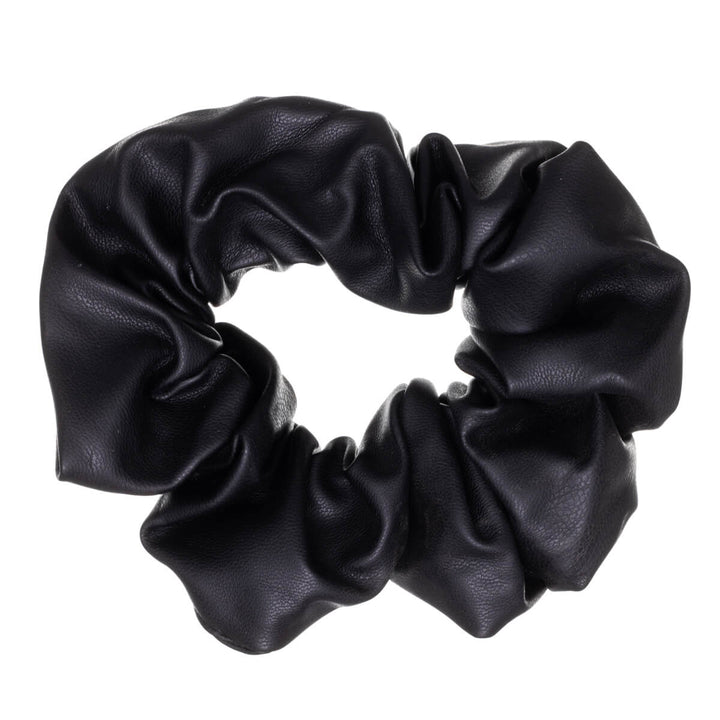 Big artificial leather scrunchie hairpin ø13cm