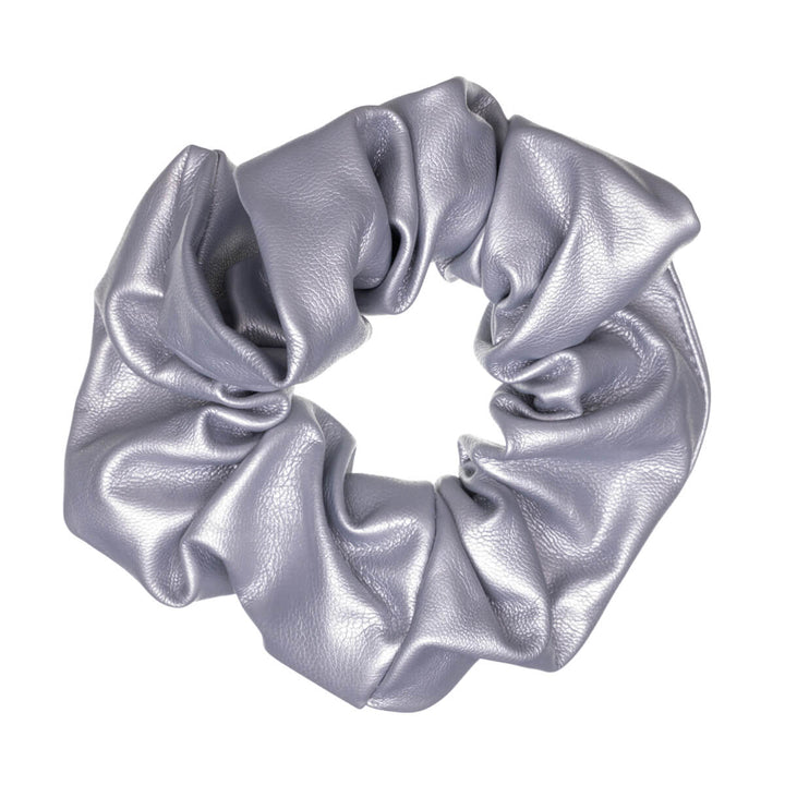 Big artificial leather scrunchie hairpin ø13cm