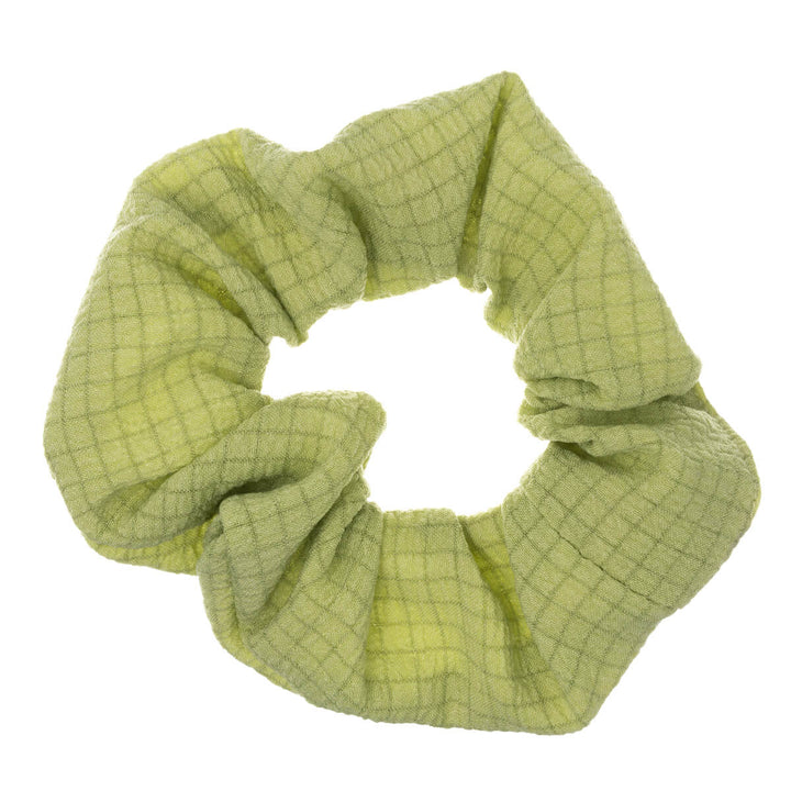 Yksivärinen ruudullinen scrunchie hiusdonitsi ø 10cm